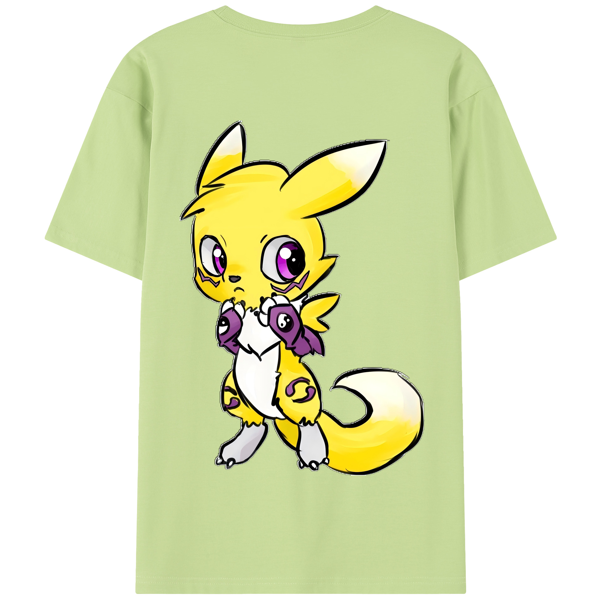 （画像用） Digimon デジタルモンスター/デジモン 綿100％半袖Tシャツ（背面プリント）